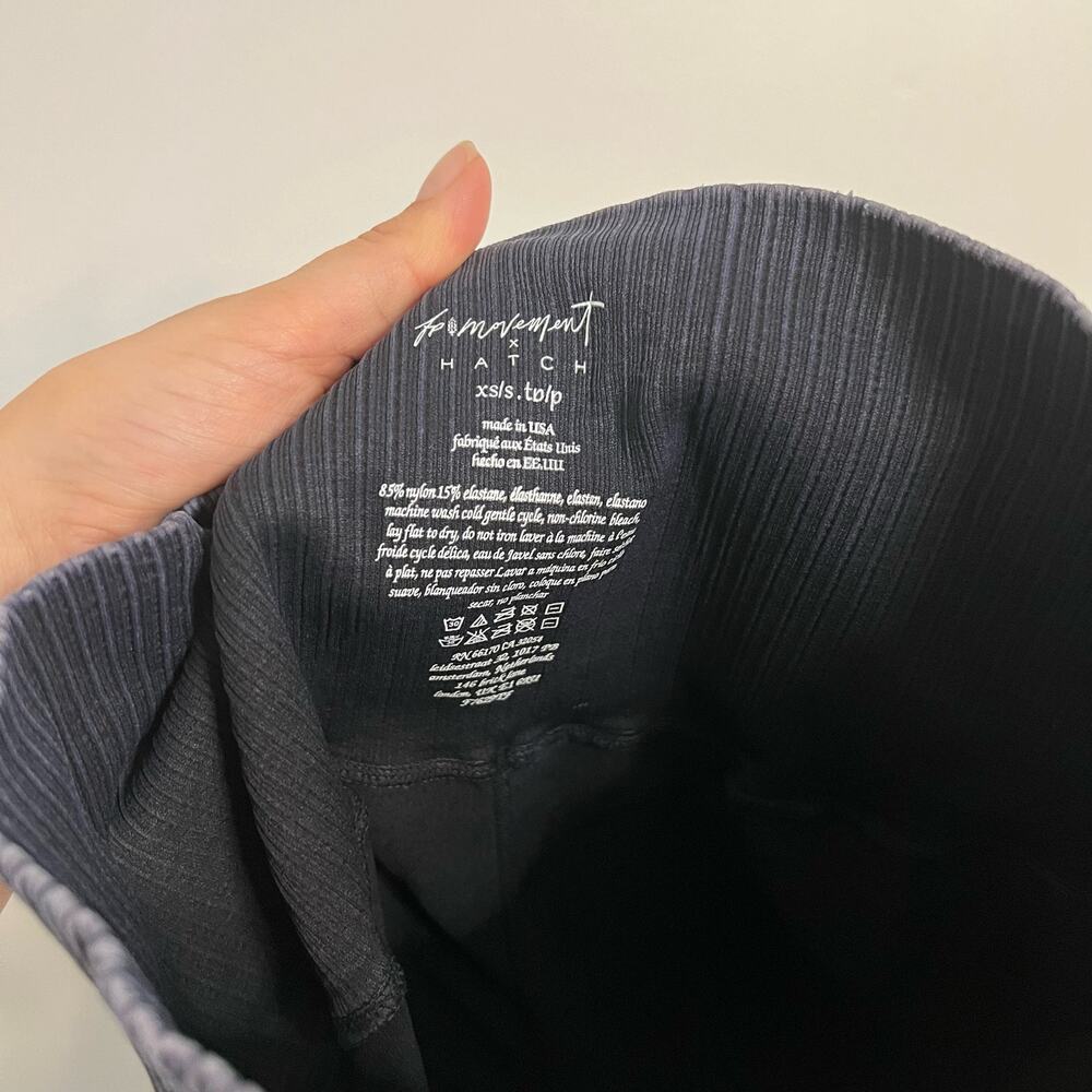 NWOT Free People Movement Good Karma Shorts in Washed Black - Picture 5 of 5